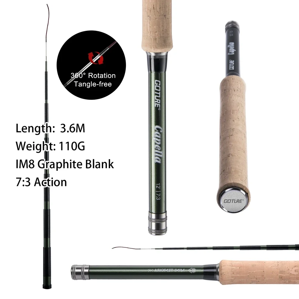 Goture 12FT Classical Tenkara  - Fishing Rod Carbon Fiber review and price
